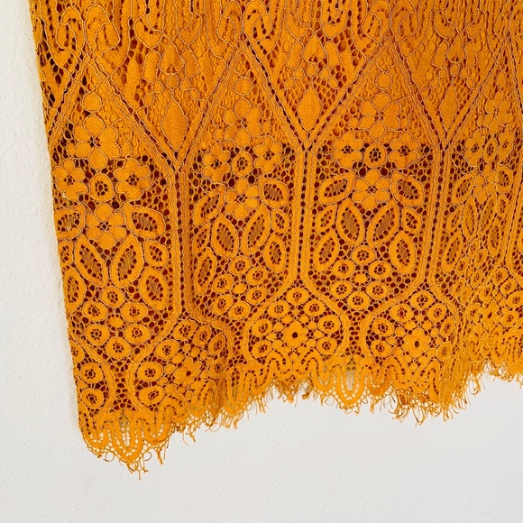 ☀️Roxberi- Golden Lace Embroidered Dress VTG Style - Picture 9 of 12